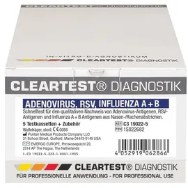 Servoprax Cleartest Adenovirus RSV INFLUENZA A+B