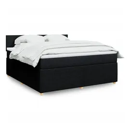 vidaXL Boxspringbett 180 x 200 cm Schwarz