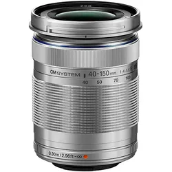 OM SYSTEM Objektiv "M.Zuiko ED 40‐150mm F4.0‐5.6 R", silber, T:8,3cm Ø:6,35cm, Objektive