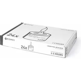 HENDI Brennpaste, mit Docht 6x145 g