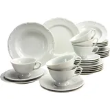CreaTable Maria Theresia Kombiservice 30-tlg. weiß