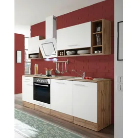 Respekta Küchenzeile Hilde 220 cm Weiß