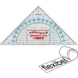 KUM Geodreieck Softie Flex Extreme 2250719, 16 cm Hypotenuse, flexibel