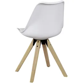 Wohnling Esszimmerstühle WL5.024 weiß Kunststoff