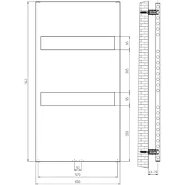 Schulte Turin 1143 x 605 mm weiß
