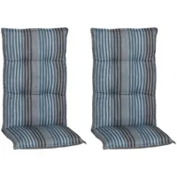 BEO Sitzauflage 118 x 46 x 8 cm blau-grau 2-tlg.
