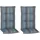 BEO Sitzauflage 118 x 46 x 8 cm blau-grau 2-tlg.