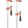 luxuskollektion Schraubzwinge 2-tlg. Stahl 300 mm bunt