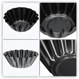 Kadax Gugelhupfform, aus Blech mit Antihaftbeschichtung, 15.5 cm, Schwarz