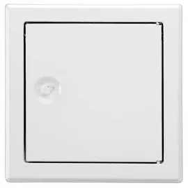 Upmann Revisionstür Softline sv 150x150 RAL9016 Vierkantverschluss 15 x 15 cm