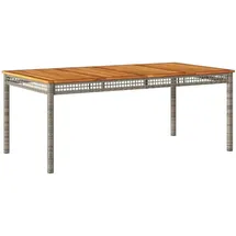 vidaXL Gartentisch 180 x 90 x 75 cm Grau