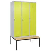 C+P Garderobenschrank ""Classic Plus"", Abteilbreite 40 cm, mit Sitzbank,