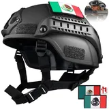 ZEUOPQ Schutzhelm Fahrradhelme Reithelm Skatehelm Kopfschutz Helm einstellbar (Kopfumfang 58 cm-60 cm größenverstellbar, 1-tlg., geeignet für Training, Bergsteigen oder Outdoor-Ausflüge), Eingebaute NVG-Fronthalterung, Nachtsichthalterung mit Abdeckung