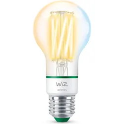 WiZ Smarte LED Glühbirne Wi-Fi BLE 60W A60 E27 Einzelpack Transparent