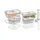 CASO Design Vakuumbehälter eckig transparent 1 l 4-teiliges Set