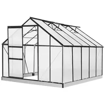 Brast Gewächshaus Aluminium Grau 6 mm 7,75 m2