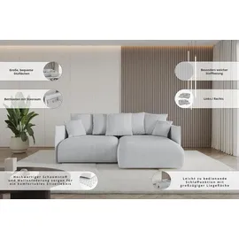 altdecor Ecksofa Cord 2-Sitzer Senfgelb