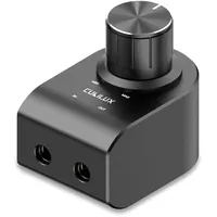 Cubilux 3,5 mm Lautstärkeregler, Inline Stereo Pegelsteller für Kopfhörer, Lautstärke Attenuator mit Aluminiumgehäuse zur Störabschirmung