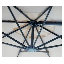 Mendler Gastronomie-Ampelschirm HWC-A96 Ø 400 cm creme