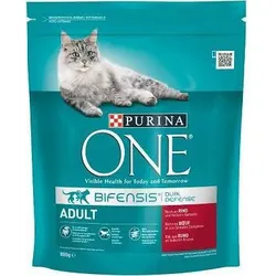 Purina One Katzenfutter für Erwachsene mit Rindfleisch 800g