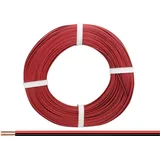 Donau Elektronik 218-50 Litze 2 x 0.14mm2 Rot, Schwarz 50m,