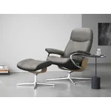 Stressless Stressless® Relaxsessel »Consul«, mit Cross Base, Größe S, M & L, Holzakzent Eiche grau