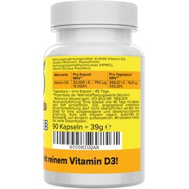 Vitamineule Vitamin D3 Kapseln 90 St.