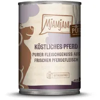 MjAMjAM 6x 400g purer Fleischgenuss köstliches Pferd pur MjAMjAM Hundefutter nass