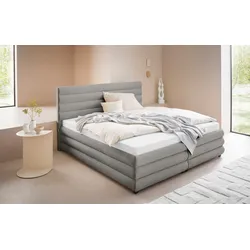 Polsterbett "Maylis", grau, B:192cm L:211cm, 100% Polyester, LEGER HOME BY LENA GERCKE, Betten, Polsterbett Polsterbett ohne Bettkasten, wahlweise mit und ohne Matratze und Lattenrost, auch in 200cm Breite