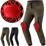 SHIMA Joggster Motorrad Textilhose, grün-braun, Größe 34) für Männer