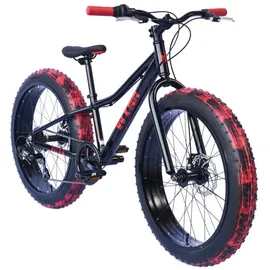 WYNN Mountainbike 24 Zoll RH 30 cm schwarz/rot