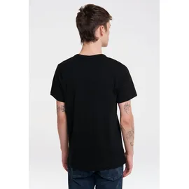 LOGOSHIRT T-Shirt "Marvel Comic Colour Logo", Herren, Gr. M, schwarz, 100% Baumwolle, bedruckt, normal, Rundhals, Shirts T-Shirt, mit coolem Print