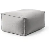 mokebo Pouf Der Ruhestifter Stoff 40 x 40 x 40 cm Lichtgrau