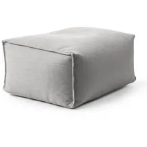 mokebo Pouf Der Ruhestifter Stoff 40 x 40 x 40 cm Lichtgrau