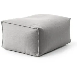 mokebo Pouf Der Ruhestifter Stoff 40 x 40 x 40 cm Lichtgrau