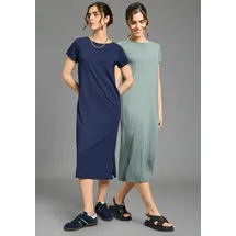 FLASHLIGHTS Shirtkleid Blau/Grün 40/42