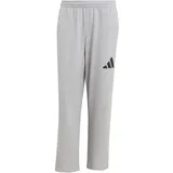 adidas Essentials Wide Leg 3 Bar Logo Joggers Medium Grey Heather / Black XL
