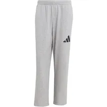 adidas Essentials Wide Leg 3 Bar Logo Joggers Medium Grey Heather / Black XL