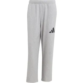 adidas Essentials Wide Leg 3 Bar Logo Joggers Medium Grey Heather / Black XL