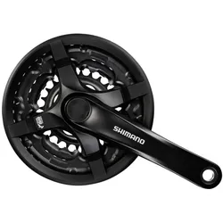 Shimano Tourney FC-TY501 Kurbel 3-fach 28-38-48 34-34-42 Zähne 170 mm 175 mm Kurbelgarnitur Fahrradkurbel Kettenradgarnitur MTB Mountainbike Trekking