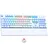 THE G-LAB Mechanische Tastatur The G-Lab Keyz Rubidium Weiß Azerty Französisch - Weiß