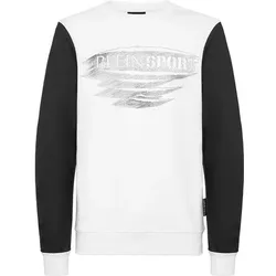 PLEIN SPORT Herren Sweatshirt Sweatshirt, Wei?, M
