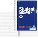 Brunnen Collegeblock Student A4 liniert Blau