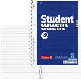 Brunnen Collegeblock Student A4 liniert Blau