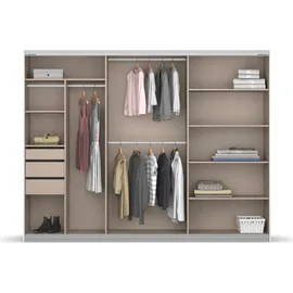 Rauch Schwebetürenschrank OTELI 271 x 210 x 62 cm Grau