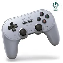 8bitdo Pro 2 Hall Effect - Gray Edition Switch, Windows, iOS, Android, Gaming Controller Grau