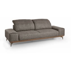 Musterring Sofa MR 2490 Stoff Braun Graubraun 3-Sitzer