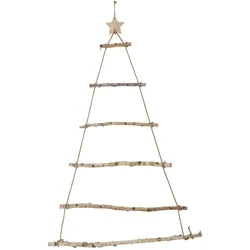 Bloomingville Deko-Baum Weihnachts-Wanddeko aus Birke Natur, L100 x H145 x B3 cm