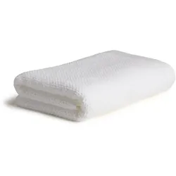 Handtuch MÖVE "Bliss", weiß (snow), B:50cm L:100cm, Walkfrottier, Obermaterial: 100% Baumwolle, Handtücher (Packung), Perlstruktur mit leichtem Massageeffekt
