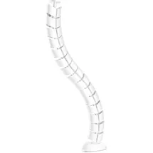 InLine InLine® Kabelkanal flexibel, vertikal für Tische, 2 Kammern, 0,80m, weiß